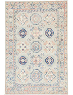 Rug Kazak Afghanistan 122x180 Light Grey Navy B