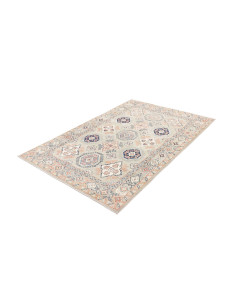 Rug Kazak Afghanistan 122x180 Light Grey Navy B 2