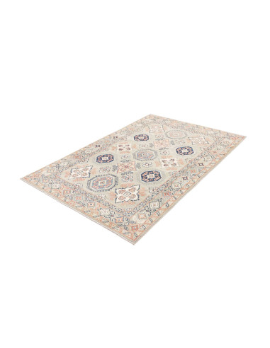 Rug Kazak Afghanistan 122x180 Light Grey Navy B