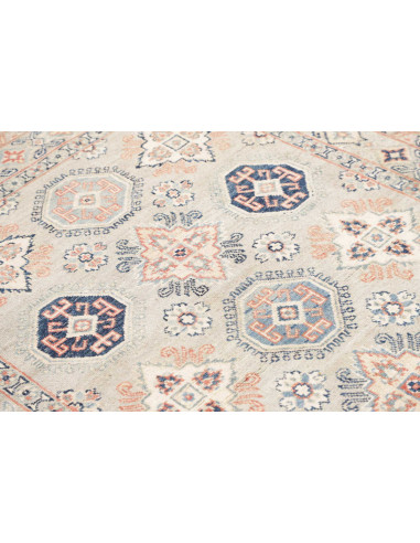 Rug Kazak Afghanistan 122x180 Light Grey Navy B