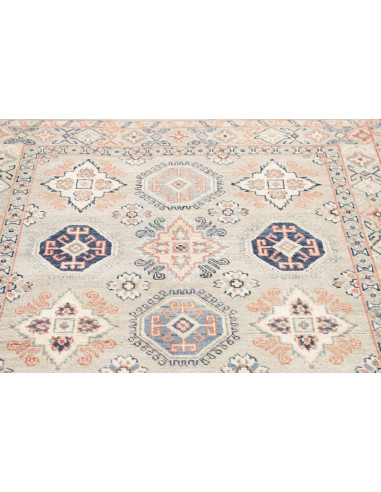 Rug Kazak Afghanistan 122x180 Light Grey Navy B
