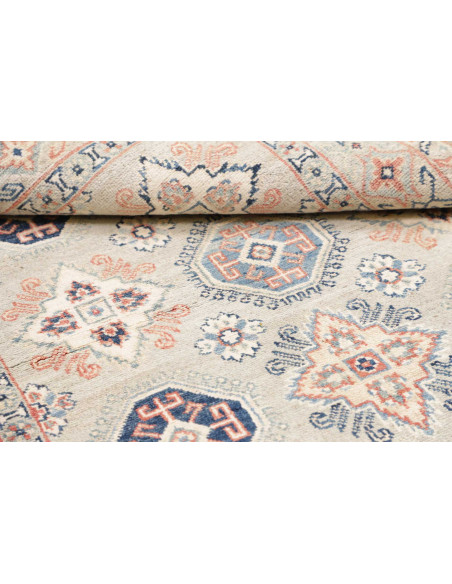 Rug Kazak Afghanistan 122x180 Light Grey Navy B
