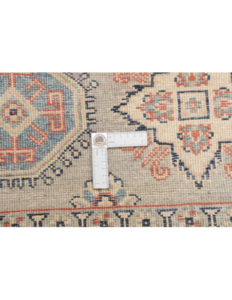 Rug Kazak Afghanistan 122x180 Light Grey Navy B