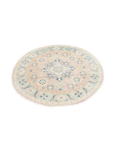 Rug Kazak Afghanistan 99x99 Light Blue Beige