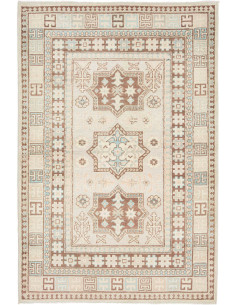 Hand Made Rug Kazak Afghanistan 123x182 Beige B