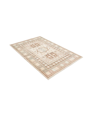 Hand Made Rug Kazak Afghanistan 123x182 Beige B
