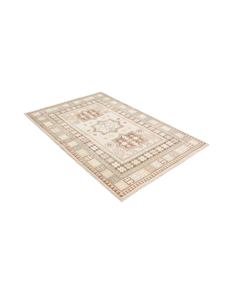 Hand Made Rug Kazak Afghanistan 123x182 Beige B