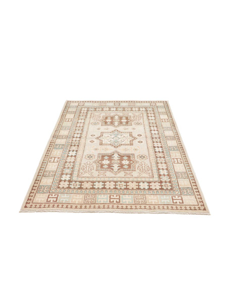 Hand Made Rug Kazak Afghanistan 123x182 Beige B