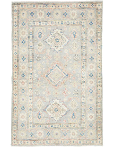 Hand Made Rug Kazak Afghanistan 99x155 Blue Gre