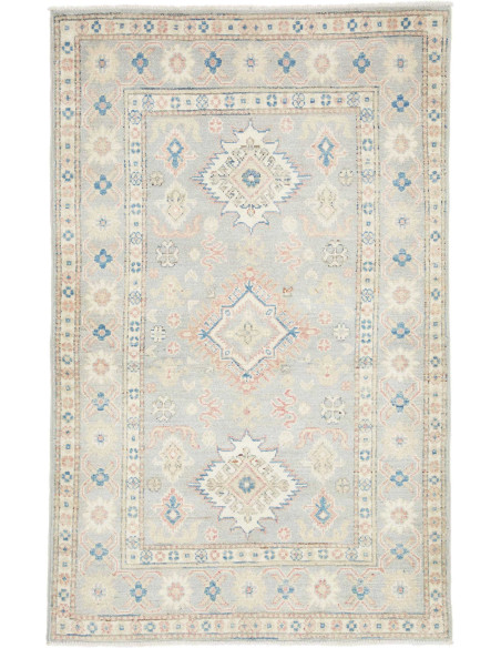 Hand Made Rug Kazak Afghanistan 99x155 Blue Gre