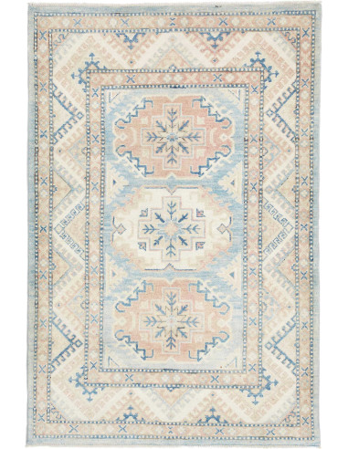 Hand Made Rug Kazak Afghanistan 103x154 Pastel