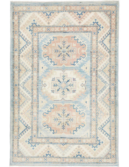 Hand Made Rug Kazak Afghanistan 103x154 Pastel