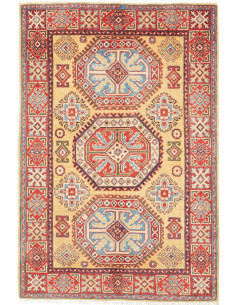 Kazak 100x153 Cm Kazak, Afghanistan, Lana Cardata A Mano