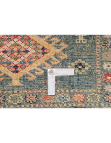 Hand Made Rug Kazak Fine Pakistan 103x154 Teal