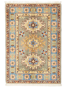 Kazak 62x89 Cm Kazak, Afghanistan, Hand-carded Wool warp: