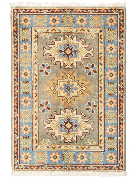 Kazak 62x89 Cm Kazak, Afghanistan, Lana Cardata A Mano
