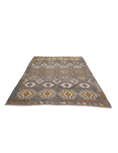 Hand Made Rug Kilim Afghanistan 179x252 Grey Bl 2