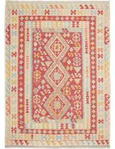 Hand Made Rug Kilim Afghanistan 172x234 Red Bei