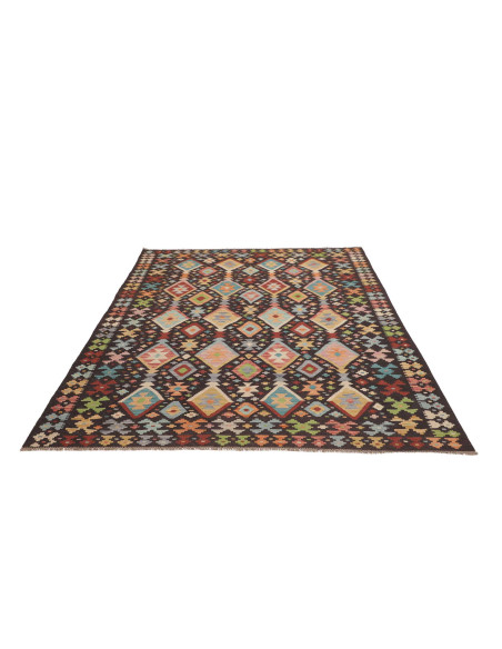 Tappeto Originale Kilim Afghanistan 177x252 Ner