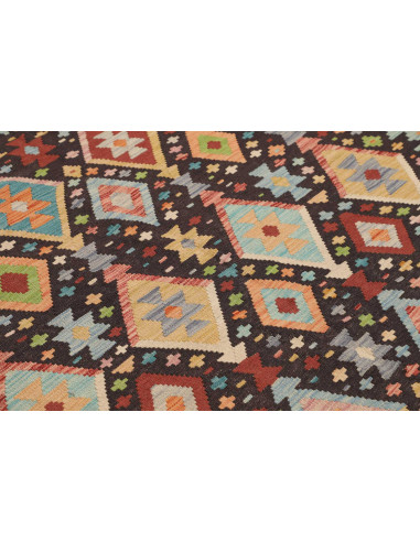 Tappeto Originale Kilim Afghanistan 177x252 Ner