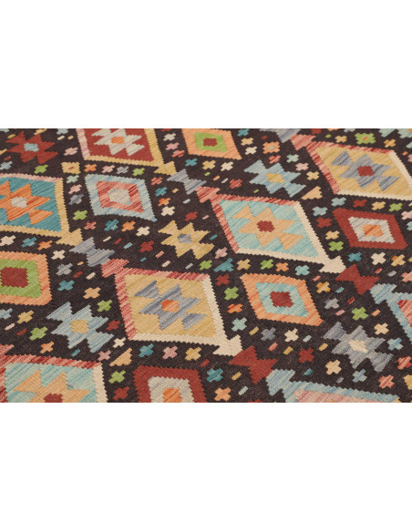 Tappeto Originale Kilim Afghanistan 177x252 Ner