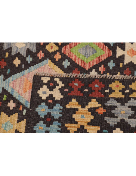 Tappeto Originale Kilim Afghanistan 177x252 Ner