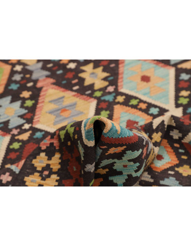 Tappeto Originale Kilim Afghanistan 177x252 Ner