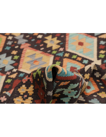Tappeto Originale Kilim Afghanistan 177x252 Ner