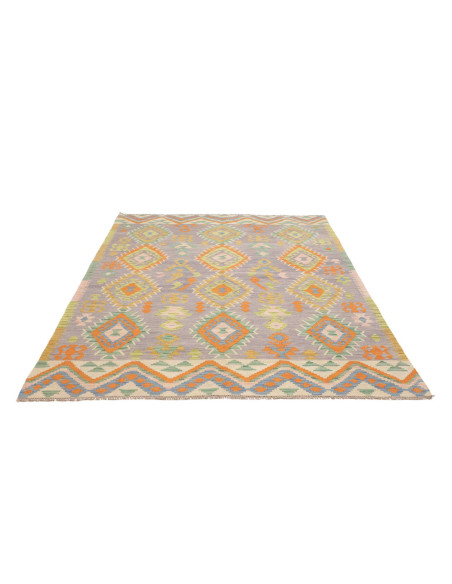 Tappeto Originale Kilim Afghanistan 170x242 Gri