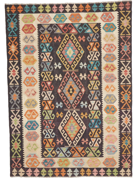 Hand Made Rug Kilim Afghanistan 175x242 Dark Br