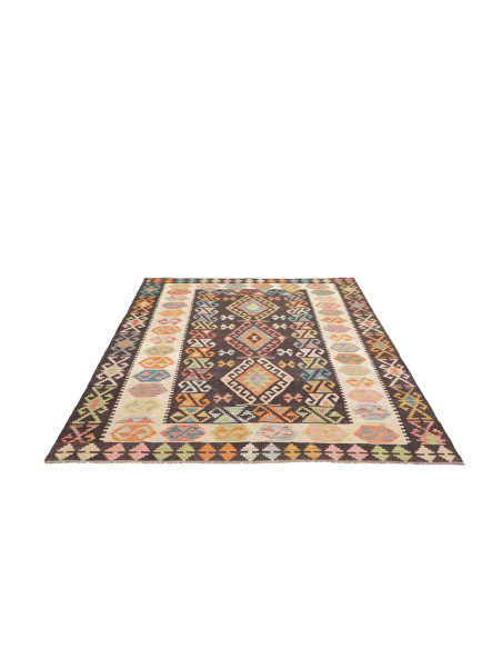 Hand Made Rug Kilim Afghanistan 175x242 Dark Br