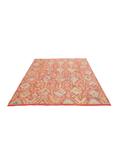 Hand Made Rug Kilim Afghanistan 174x239 Rust Or
