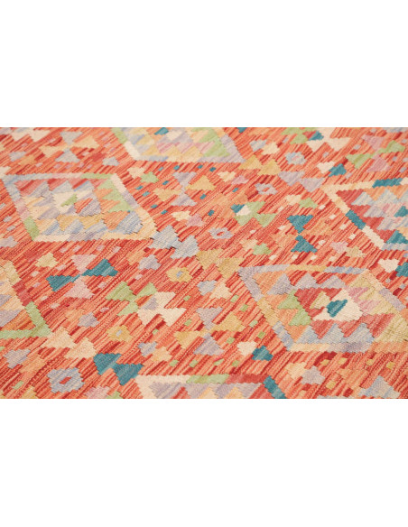 Hand Made Rug Kilim Afghanistan 174x239 Rust Or