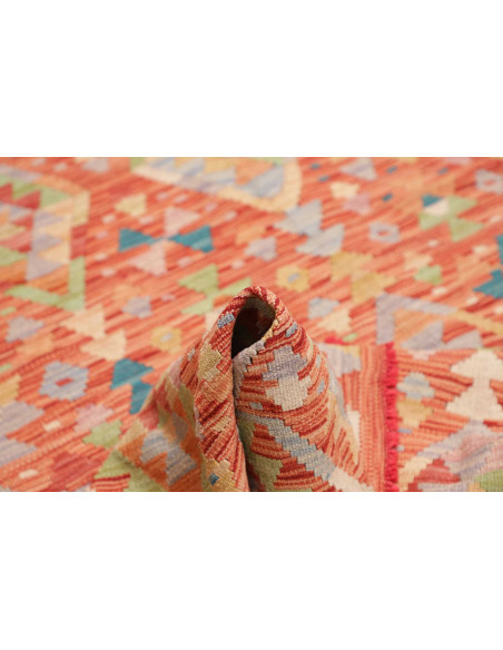 Hand Made Rug Kilim Afghanistan 174x239 Rust Or
