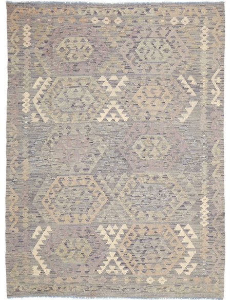 Hand Made Rug Kilim Afghanistan 177x242 Blue Gr