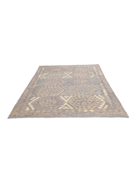 Hand Made Rug Kilim Afghanistan 177x242 Blue Gr