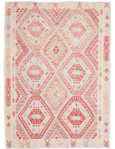 Hand Made Rug Kilim Afghanistan 180x238 Red Cre