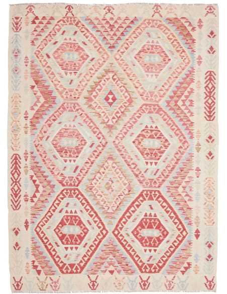 Hand Made Rug Kilim Afghanistan 180x238 Red Cre