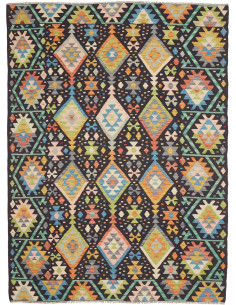 Hand Made Rug Kilim Afghanistan 175x237 Black P