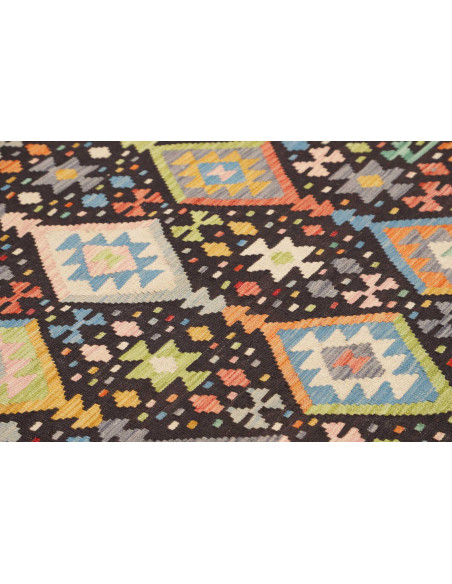 Hand Made Rug Kilim Afghanistan 175x237 Black P