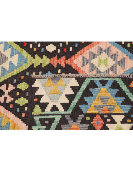 Hand Made Rug Kilim Afghanistan 175x237 Black P