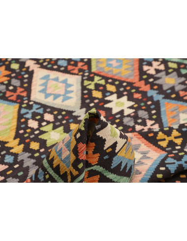 Hand Made Rug Kilim Afghanistan 175x237 Black P