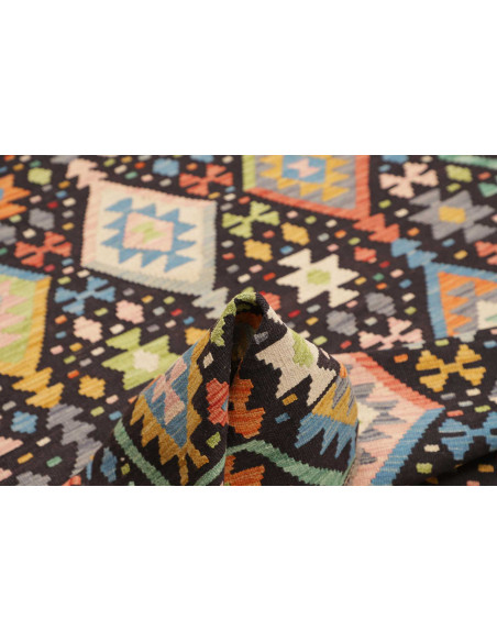 Hand Made Rug Kilim Afghanistan 175x237 Black P