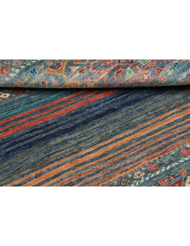 Hand Made Rug Rubin Pakistan 103x148 Blue Orang