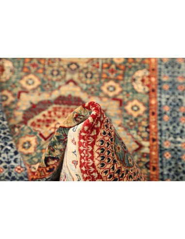 Tappeto Mamlouk Pakistan 74x182 Turchese Rosso