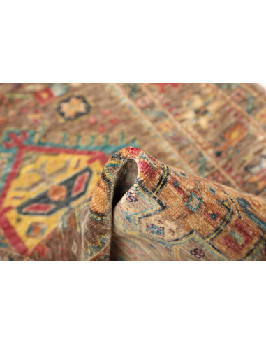 Tappeto Tribal Pakistan 78x203 Marrone Terroso