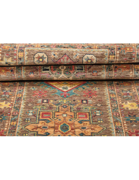 Tappeto Tribal Pakistan 78x203 Marrone Terroso