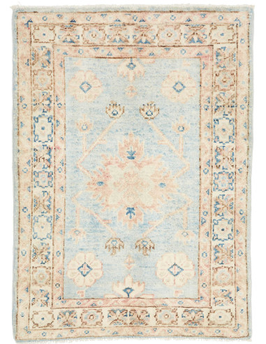 Hand Made Rug Kazak Afghanistan 63x88 Light Blu