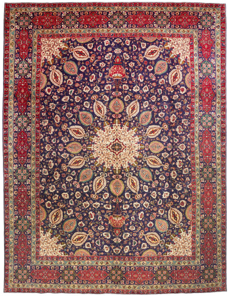 Tabriz 300x395 Cm Tabriz, Persia, Hand-carded Wool warp: