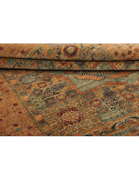 Tappeto Mamlouk Pakistan 148x201 Bronzo Dorato